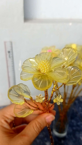 Bunga Hias Dahlia Akrilik Per Batang