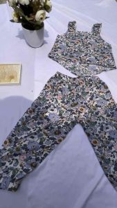 Flower series tanktop anak set size 1-4 tahun/setelan anak perempuan kekinian