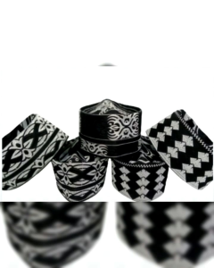 Peci Kopyah Songkok Oman Bangladesh Bordir Hitam 1 kilo isi 17pcs