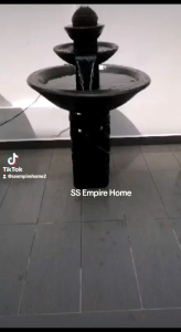 S150 Brown Feng Shui Water Fountain Ball Pond Kolam Air Sandstone Garden Water Feature Balinese 风水流水喷泉瀑布池 Waterfall Home