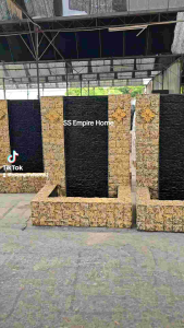 Feng Shui W01-B Fibreglass 4x3x5 Wall Water Pond Kolam Air Garden Water Feature 风水流水喷泉瀑布池 Koi Fish Outdoor Waterfall