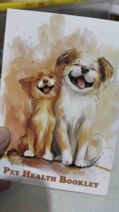 15PCS Premium Pet Vaccination Certificate Card for Dogs and Cats | Pet Booklet
