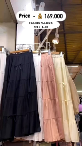 Rok Rampel Susun Wanita & Skirt Korean Style