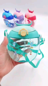 BOTOL MINUM BULAT TANDUK BANTENG 400ML KD2555