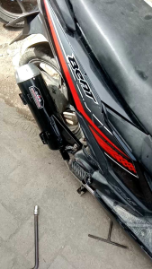 Knalpot CMS bobokan MIO(M3JGtsmilesportysoul karbumio s/z).Gearxeonfinoxride.sudah full set