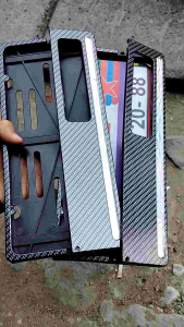 Bingkai Plat Nomor Motor Karbon Universal Motor