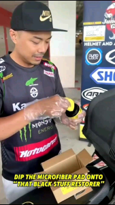 That Black-Stuff Restorer for motorcycle and car