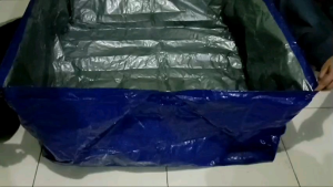 Paket Azolla Microphylla 500 G + Kolam Terpal 100x100x50 (Cm) A3 Korea Murah dan Sudah berbentuk Kotak Warna Biru Silver bisa Bolak Balik