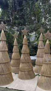 Rattan Collapsible Christmas Tree 7 Feet
