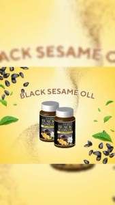 น้ำมันงาดำจูด้า Juda Black Sesame Oil แท้ 100% ไม่ผสม 1 กระปุก 60 ซอฟเจล ส่งฟรี