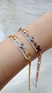 GELANG RANTAI ANGSA TITANIUM WANITA TSL 278 PREMIUM REALPICT ANTI KARAT TERMURAH