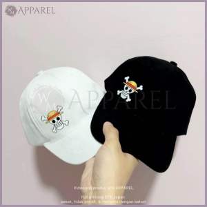 WM APPAREL Topi baseball Logo bendera Anime One Piece Premium quality fabric import