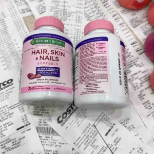[Đủ bill Store + Air] Viên uống làm đẹp da tóc Nature’s Bounty Hair Skin & Nails 250 viên chính hãng của Mỹ