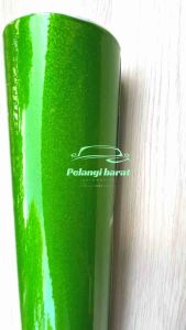 STIKER SKOTLET HIJAU GLITER GLOSSY 45cm x 100cm