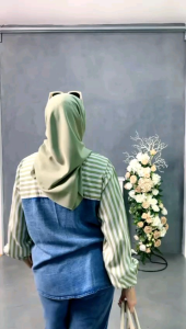 SETCEL ALYSSA ORY HALIS FASHION/SETCEL JEANS MIX RAYON ORY HALIS/BAJU SETELAN WANITA