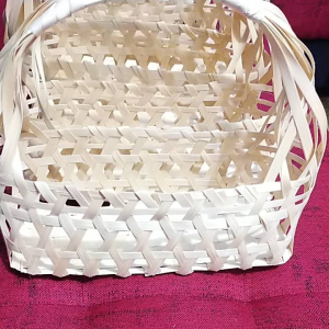 Keranjang anyaman bambu keranjang buah hampers serbaguna ukuran 30x10x10