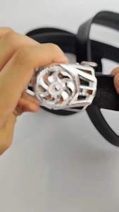 Mens Leather Belt Rotate Buckle Belt For Men Good Leather Quality Belt For Men Belts For Men automatic belt  spinner