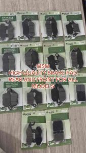 MSM BRAKE PAD REAR AND FRONT FOR ALL MODELS- RAIDER NMAX SMASH XRM CLICK MIO SOULTY M3WAVE