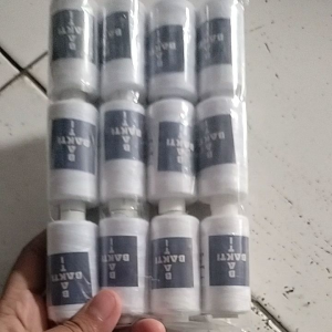 Benang Jahit BAKTI Putih 500 Yard Isi 12 Pcs: Benang Kuat Tidak Mudah Putus