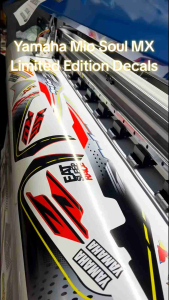 YAMAHA MIO SOUL MX LIMITED EDITION DECALS (WATERPROOF LAMINATED FADE PROOF)