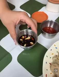 【Selangor】304 Stainless Steel Sauce Cup Little Bear Seasoning Box Dipping Sauce Container With Lid 酱料杯