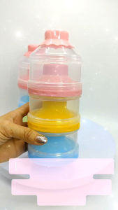 ที่แบ่งนมผง ที่ใส่นมผง 3 ชั้น ขนาดพกพา ทนความร้อน 110องศา