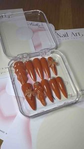 Nails box may cam Dinh hoa deo