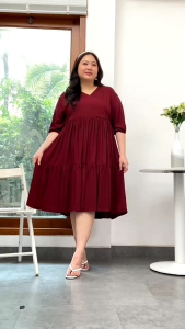 GODDESSBALI LAURA MIDI DRESS SUPER JUMBO FIT TO 3XL LD 130CM MAX BB 105KG PINGGANG KARET