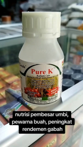 pupuk PURE K. netto 250 ml. kandungan kalium 526 g/l pembesar umbi anti rontok penambah rendem padi