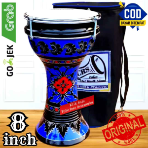 Tumbuk Pinggang 8 Inc Hitam Biru & Rolling Putih: Aksesoris Olahraga dan Fitness