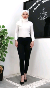 celana Legging Basic Panjang polos Wanita/Legging Inner panjang perempuan/Celana inner Legging slim Fit wanita Size L - XXXL Bahan Rayon Spandex dan Rayon misty - strech  adem serta nyaman dipakai.