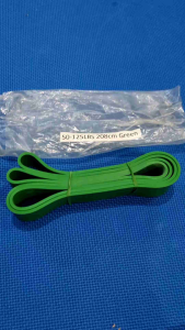 50-125LBS 208cm Green Resistance Loop Latex Yoga Strength Training Stretch Fitness Elastic Band
