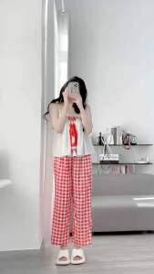 (40-65kg) °Latin Tơ Tằm° Đồ bộ Pijama 2 Dây Tăng đơ Xếp ly Đùi/Dài Bộ ngủ mặc nhà Lụa mềm mịn mát Thiết Kế họa tiết in Hot Trend Xinh Đẹp Sang