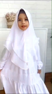 Hijab Himar Anak 2 Layer Ceruty Babydoll Premium All Size Untuk Umur 4-14 Tahun Jilbab Khimar Syari Kids Ceruti babydoll 2 Layar Kerudung Instan Dua Layar anak anak sampai Remaja