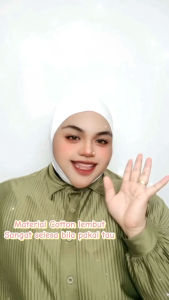 Inner Dagu Plus Size [60KG - 120KG] Inner Dagu Cotton Sejuk Getah Tali Plus Size / Inner Lapik Dagu Muslimah / Inner Tutup Dagu