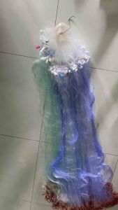 Lưới bắt cá Lưới 3 màng Cao 12m chì nặng chìm viền đỏ Dài 90/100m - 45/50 mesh Fhishing Lưới Đánh Cá