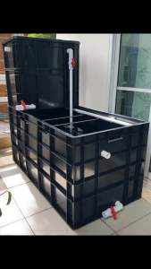 บ้านปลา Namdee 230 ลิตร ระบบกรอง 2 IN 1 กายภาพเเละ ชีวภาพ