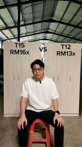 (Thick Panel) 3 Door Wardrobe - D Nest Furniture