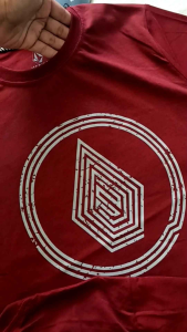 Kaos Volcom Stone Tritone Marun 0197 T-shirt Distro Surfing Pria Sablon Depan Belakang Oblong Pendek