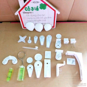 Set móc đinh đóng tường nhiều phân lọai hàng để lựa chọn treo khung tranh ảnh lưới sắt đồng hồ móc khóa