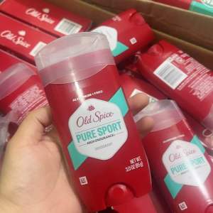 Lăn Khử Mùi Old Spice 85g Pure Sport - Sáp Xanh Trong không vàng áo hương tươi mát