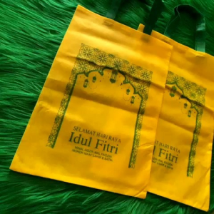 (ISI 25 BIJI) GOODIEBAG F26X38 KUNING COCOK UNTUK TEMPAT BINGKISAN IDUL FITRI MUAT JAJAN PARCEL OLEH OLEH READY STOCK SIAP KIRIM