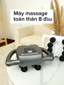 Máy massage toàn thân cầm tay 8 đầu Máy rung - mát xa đa năng với tần số cao WNK-569