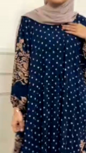 Kaftan Rayon Super Busui Motif Batik Nyaman Tebal Wanita Dress Panjang Jumbo Terbaru Baju Muslimah