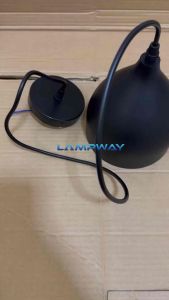 Modern Single Pendant Lamp Cafe Pendant Lamp Black and White E27 Lamp holder