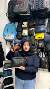 Tas Selempang Waterproof PEGE Athurt Sling Bag Pria Anti Air Slempang & Clucth Tas Tangan  - PG 9092