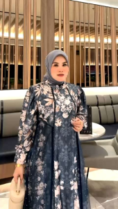 damla id gamis shimer mewah motif payed swarosky motif modern terbaru edisi mariana dress