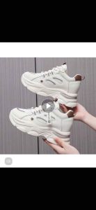 Korean fashion woman high cut rubber shoes sneaker