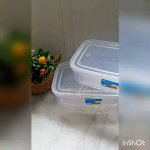 Kotak Makan KMP 700 Mil Lunch Box Wadah Kotak Bening Tempat Penyimpan Makanan Plastik Sayur Transparan