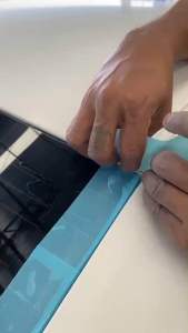 HAMMER 5673 เทปสอดคิ้วกระจก เทปสอดขอบยางกระจก ทนความร้อนได้ 130°C 30นาที ขนาด50mm.X10M. 1ม้วน